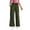 Army Green, variant on Pisexur Womens Sweatpants Fashion Solid Color Wide Leg Pants Elastic Waist Drawstring Work Pants Casual Baggy Hiking Pants Yoga Pants with Pockets