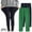 Green, variant on Odeerbi 3-12 Years Kids Girls 2 PCS Leggings Stretchy Tights Lycra Compression Pants Comfortable Softness Breathable Pantyhose