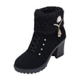 thumbnail image 1 of Bottes d'Hiver pour Femmes Bottines à Talons Hauts Tendance pour Temps Froid 37, 1 of 9