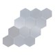 thumbnail image 5 of FOMIYES 12Ud Adhesivo De Pared Hexagonal Plateado Para Interior Sin Dañar Paredes, 5 of 7
