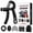 Black, variant on Hand Grip Strengthener Kit, 5-Piece Adjustable 5-60KG Grip Trainer with Built-In Counter, Finger Exerciser, Grip Ring, Stress Relief Ball & Carry Bag for Hand, Wrist & Forearm Strength Training