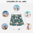 thumbnail image 6 of Happy Cat and Flower Pattern Swim Trunks Quick Dry Beach Pool Board Shorts Lightweight Stylish Print Sizes 2T to XL, 6 of 8