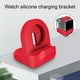 thumbnail image 1 of Gwong Electrónica Soporte de carga Soporte de silicona antideslizante antideslizante vertical Dock de la estación de la estación de carga para Apple Watch Series 1/2/3/4/5/6/7 / SE, 1 of 6