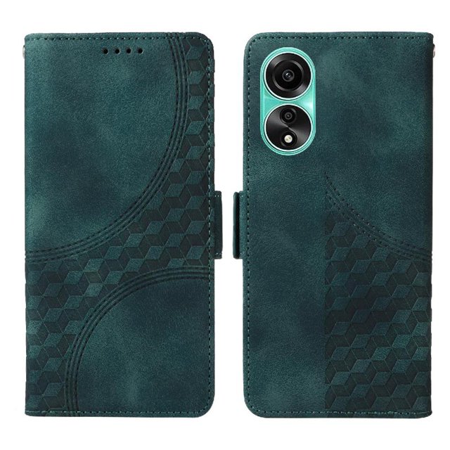 Funda GANGXUN para OPPO A78 4G con diseño acolchado elegante, cuero PU, protección total y ajuste preciso