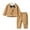 Khaki, variant on Toddler Baby Boys Clothing Sets Spring Fall Solid Color Long Sleeve Elastic Waist 12 18 24 Months 2T 3T 4T Everyday Outfit Set 2 PC
