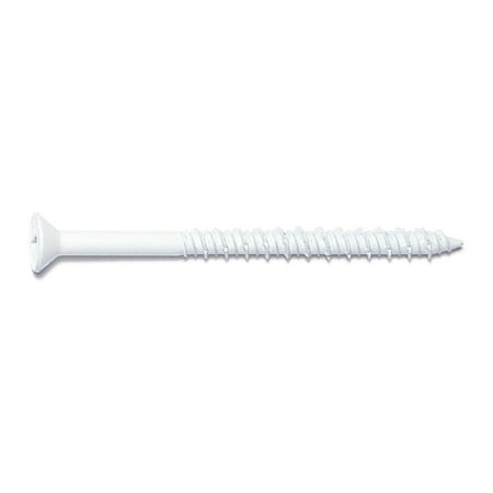 

3/16 x 2-3/4 White Phillips Flat Head Masonry Screws (100 pcs.)
