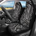 thumbnail image 3 of Uourmeti Car Seat Covers Full Set Auto Accessories Rear Bench Covers Polyester Soft Interior Accessories, Fit for Trucks Van Cars, Zebra, 3 of 9
