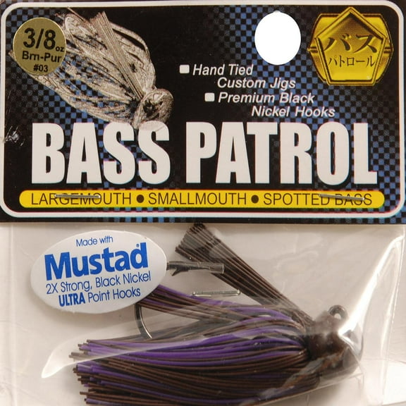 Pacific Catch Bass Patrol Fb Jig Brn/Pur 3/8 - BPJ3803