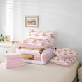 thumbnail image 4 of Full Comforter Set 7 Pieces,Mongoose Reversible Bed in a Bag Full,Cute Animal Full Bedding Set Love Heart Comforter,Flat Sheet,Fitted Sheet,Pillowcases,Pillow Shams, 4 of 5