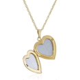 thumbnail image 2 of Gold Filled Engraved Floral Heart Locket, 18, 2 of 3
