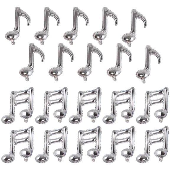 20Pcs Music Note Balloons Funny Foil Mylar Balloons Music Themed Party Decor for Birthday Wedding Baby Shower Graduation