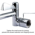thumbnail image 3 of Costyle 11" Solid Brass Shower Head Extension Arm with Lock Joints Adjustable Height, 3 of 5