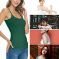 thumbnail image 4 of ACTIVE UNIFORMS Women's Soft and Breathable Cotton Stretch Camisole with Adjustable Strap Tank Top (True Hunter Green, Medium), 4 of 6