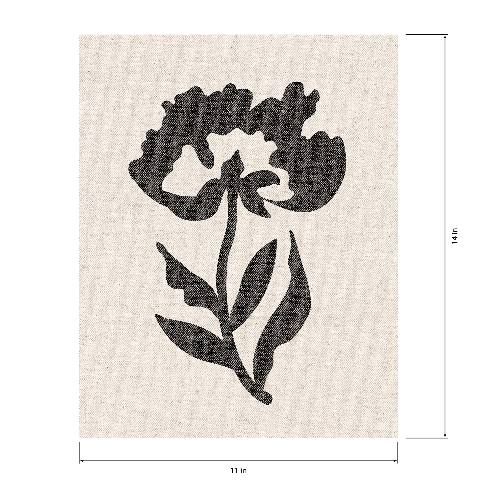 DesignOvation Scandi Floral Gray Unframed Art Prints 11” x 14” Set of 3 by The Creative Bunch Studio