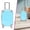 B_D, variant on Mini Suitcase Party Favor Box - Colorful Mini Plastic Suitcases for Party Favors with Lid, Retractable Handle & Rolling Wheels for Travel Theme Decorations, Clear Blue