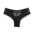thumbnail image 6 of Bigersell Cotton Seamless Underwear Women Clearance Training Underwear Thong Panty Style P-212 Nylon Brief Panties Ladies Thongs Briefs Mid Waist Women's Briefs Black 5Xl, 6 of 8