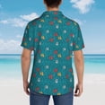 thumbnail image 5 of Haiem Funny Cat Blue Printed Hawaiian Shirt for Men - Men’s Casual Beach Summer Shirts - Stretch Fabric with Modern Fit-Large, 5 of 7
