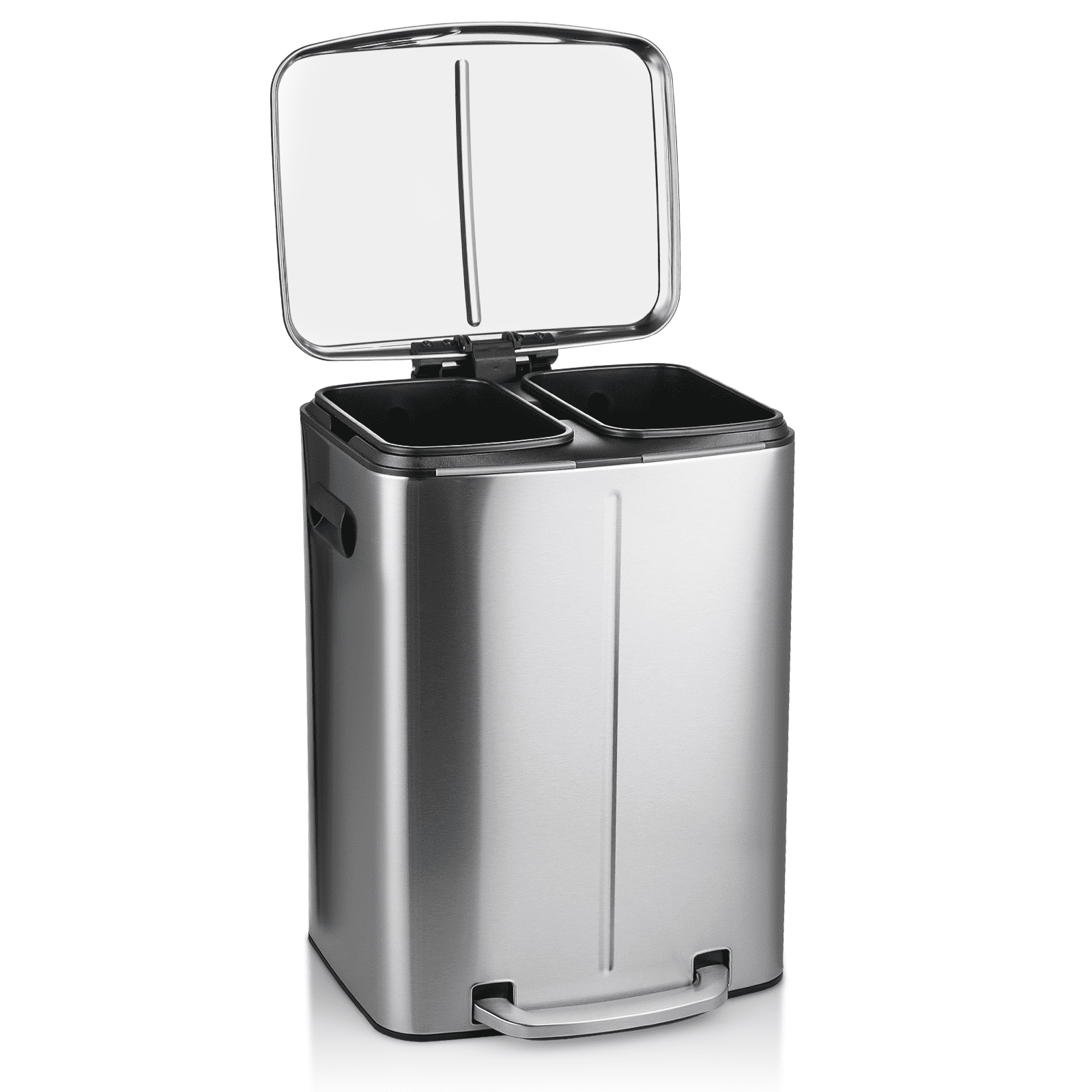 Magshion 10 Gallon Trash Can, Recycle Bin with Dual Compartments