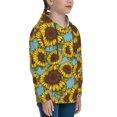 thumbnail image 3 of Haiem Sunflowers Pattern Boys Hoodie, Youth Pullover Hooded Sweatshirt, Kangaroo Pocket Hoodie for Kids Girls -X-Large, 3 of 6