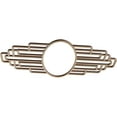thumbnail image 2 of 18"W x 9"H x 5"IW x 8 1/2"IH x 1/4"T Elizabeth Wood Fretwork Pierced Ceiling Medallion, Hickory, 2 of 3