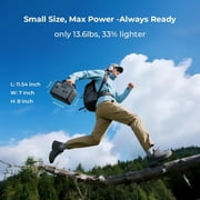 OUKITEL FFPOWER Solar Generator 512Wh, Portable Power Station +200W Solar Panel, LiFePO4 , 500W Fast Charging,for Outdoor Camping, RV, Emergency