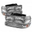 thumbnail image 2 of Xtune Chevy TahOE 00-06 Headlights w/ LED Bumper Lights Amber Chrome HD-JH-CSIL99-LED-SET-C, 2 of 2