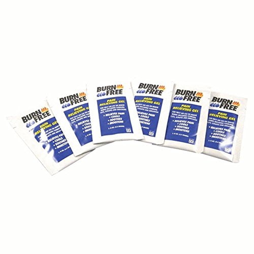 6 Pack of BURNFREE TM Pain Relieving Gel (1/8 oz per dose)