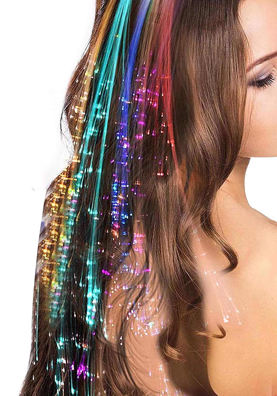 Flashing LED Lights Hair, 12Pcs Multicolor Flash Barrettes Clip Braid, Bar  Dancing Hairpin Accessories Festival Bar 