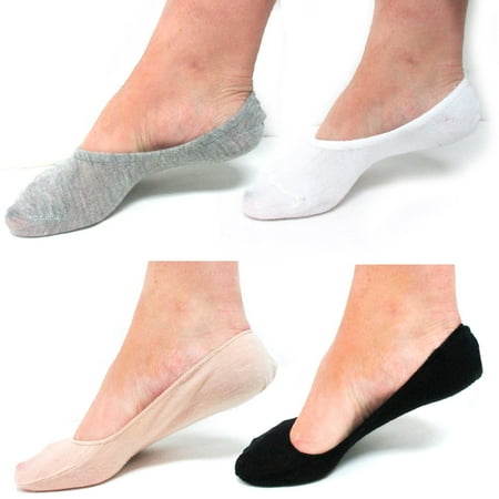 Show Footies - 12 Pairs Multi Color Foot Covers Footies Dress Flat Shoes Soft Socks Liners New