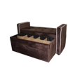 thumbnail image 3 of ORE International Banc de Rangement pour Chaussures 22 Pouces, Suède Marron, 3 of 4