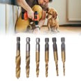thumbnail image 3 of Outil de Taraudage de Fil, Finition Fine 6 Pcs Robinets de Forage Filetés HHS M3 M4 M5 M6 M8 M10 pour Acier, 3 of 8