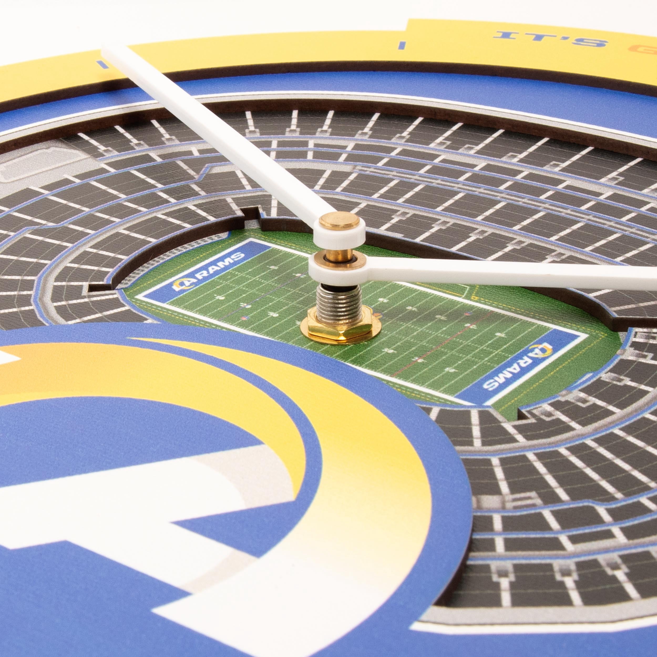 YouTheFan NFL Los Angeles Rams Stadiumview 3D Wall Clock