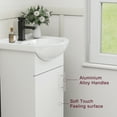 thumbnail image 5 of Eclife 18" Freestanding Single Bathroom Vanity with Center Round Ceramic Sink, 5 of 8