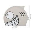 thumbnail image 6 of Raindrops Silicone Swimming Cap Grey Shark Design Soft Comfortable Fit, 6 of 6