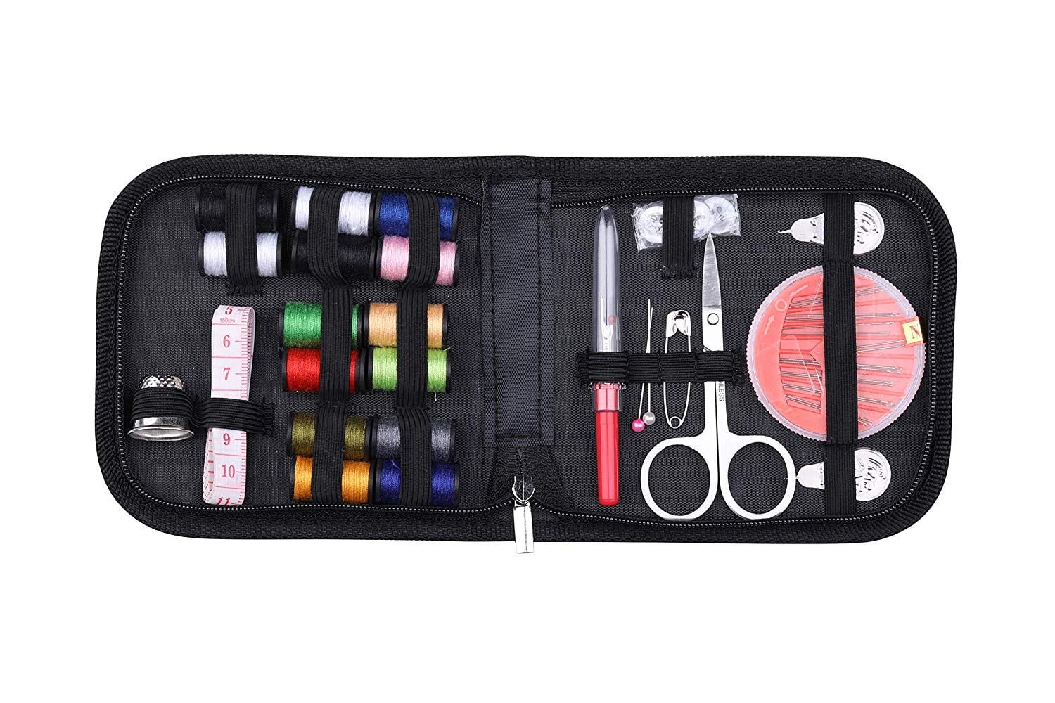 Children Girl Beginner Traveler DIY Gift for Adults Sewing kit,DIY Sewing Supplies Include Sewing Needles,Stainless Steel Scissors,Tape Measure etc,for Travel Home Emergency Mending Repairs