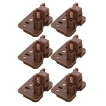 Plastic Drawer Slides and Rails for Center Mount Dresser Replacement Furniture Parts 6pcs