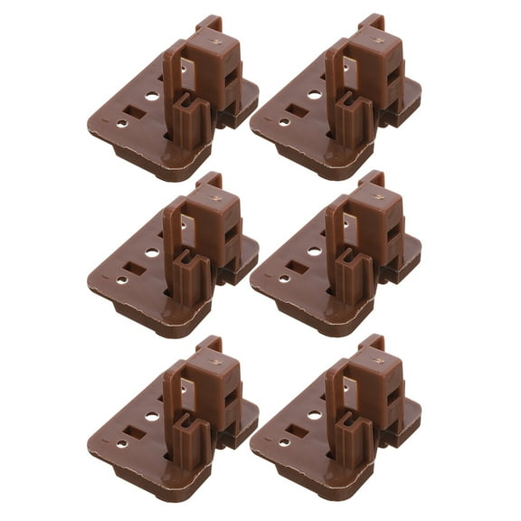 Plastic Drawer Slides and Rails for Center Mount Dresser Replacement Furniture Parts 6pcs