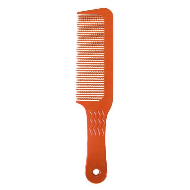 Peine para peinar el cabello resistente al calor con mango ergonómico para salón y hogar – Naranja