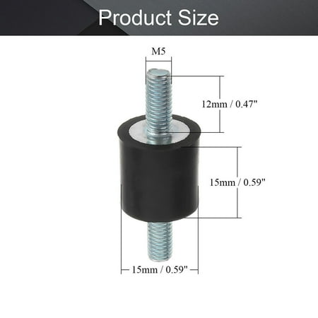 

Rubber Vibration Isolator Mount Male Anti M3 M5 M6 Car Bobbin Isolator Damperm