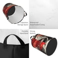 thumbnail image 2 of Fotbe Abstract Red Koi Fish Art Pattern Laundry Basket with Handles, Waterproof Large Laundry Hamper, Wash Bag for Corner Dorm, Rolling Laundry Basket with Handles-Medium, 2 of 6