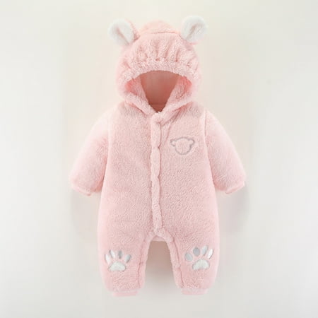 

TOWED22 Baby Coats Jackets & Vests Toddler Girls Boys Fleece Hoody Jacket Zip Up Teddy Coat Warm Winter Outwear Pink