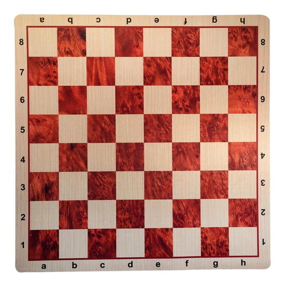 WE Games Camphor & Oak Mousepad Chessboard, 20 inches - Made In USA