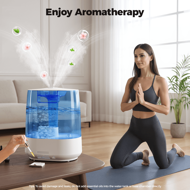 6L Cool Mist Humidifier, 60-Hour Runtime photo 8