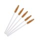 thumbnail image 1 of Zhuge 100 piezas de cepillos desechables para rímel de pestañas, para extensiones de pestañas, cejas y maquillaje (varilla blanca, cabeza marrón), 1 of 2