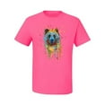 thumbnail image 2 of Bear Painting Splatter Abstract Art Animal Lover Men's Graphic T-Shirt, Neon Pink, Small, 2 of 3
