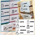 thumbnail image 2 of Less Than 5 Stickers Wall Sticker Boys Men Clothing Clothes Classification Logo Label Wall Decal Removable PVC Decoration for Home Bedroom Cloakroom Wardrobe Drawer Storage Box Decor, 2 of 9