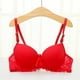 thumbnail image 1 of Sujetador de encaje suave, ropa interior fina, copa AB, pecho pequeño, fruncido, sujetador sexy para mujer, 1 of 6