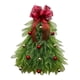 thumbnail image 4 of Guirnalda de Navidad artificial Macarena decoración del hogar Con lazo rojo 50 cm x 40 cm, 4 of 8