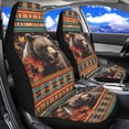 thumbnail image 2 of Binienty Brown Bear Auto Seat Covers Front Seats Southwest Aztec High Back Car Seat Covers Full Set 2 Pack Vehicle Cushion Cover Protector for Cars SUV Truck Van, 2 of 7
