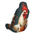 thumbnail image 2 of Wukai Chef Chicken With Beer Bottles Full Set Car Seat Covers with Soft Padding Universal Auto Front Seats Protector and Cushion Mat, 2 of 5